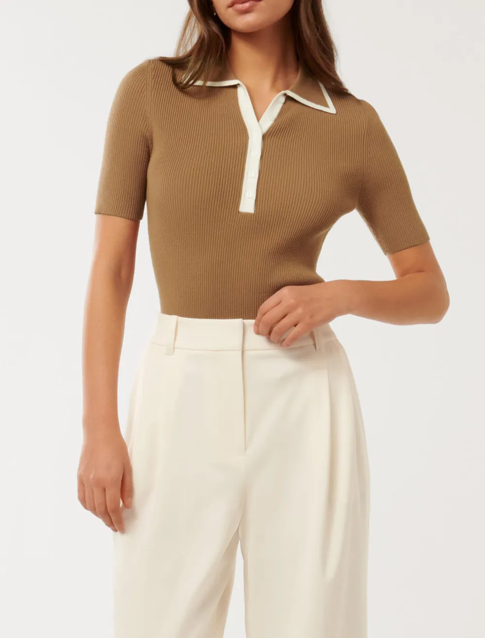 Collar Knit Polo