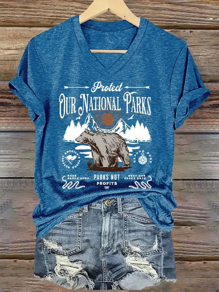 Women'S National Parks Explore, Protect, Preserve Print T-Shirt