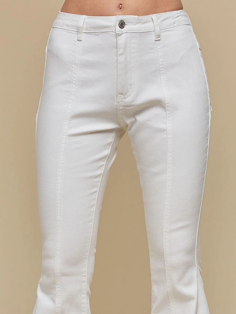 White Diva Super Flare Jeans