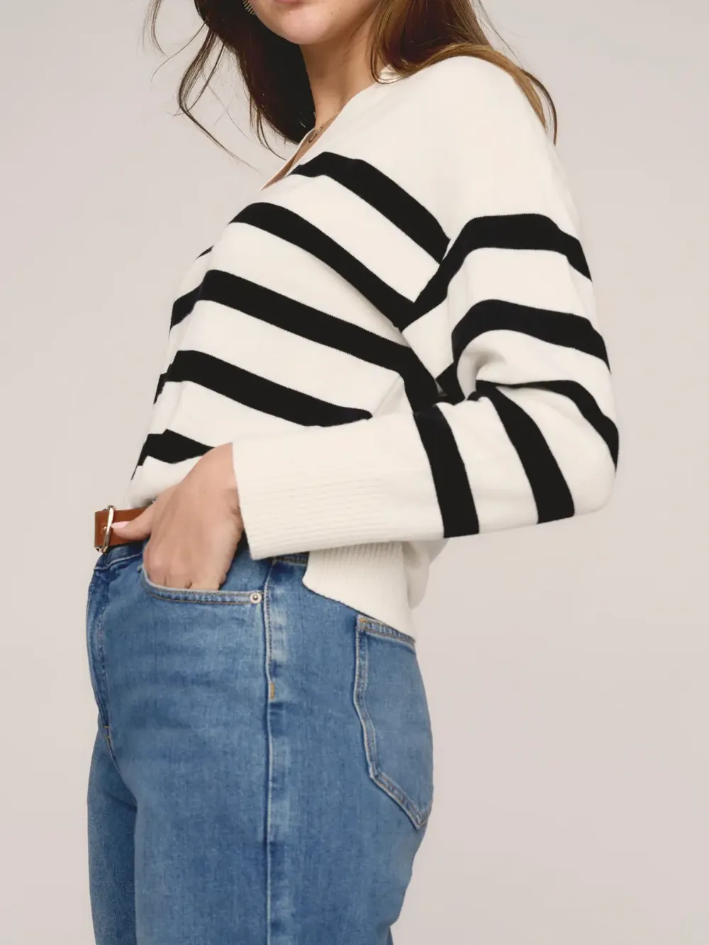 The Cotton Cashmere Henley Sweater