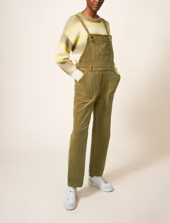 Dungaree In Khaki Green