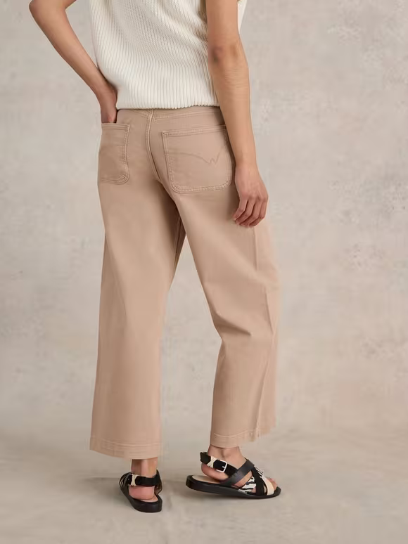Cropped Wide Leg Jean