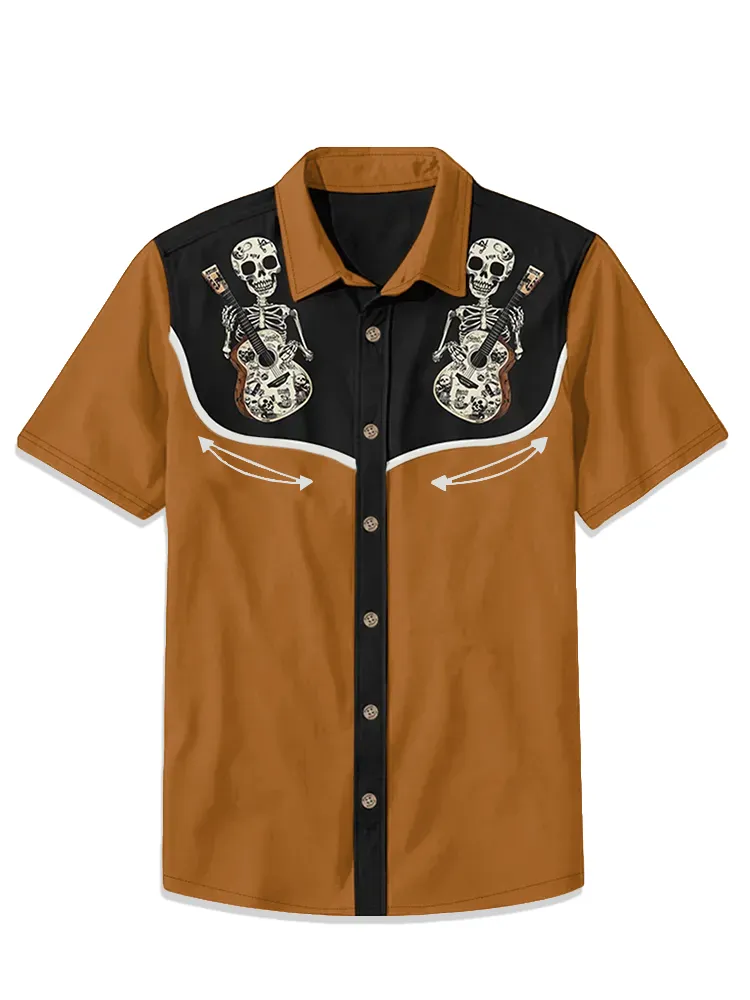 Skull Music Guitar Shirt