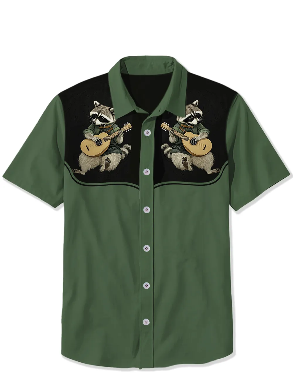 Retro Raccoon Guitarist Shirt