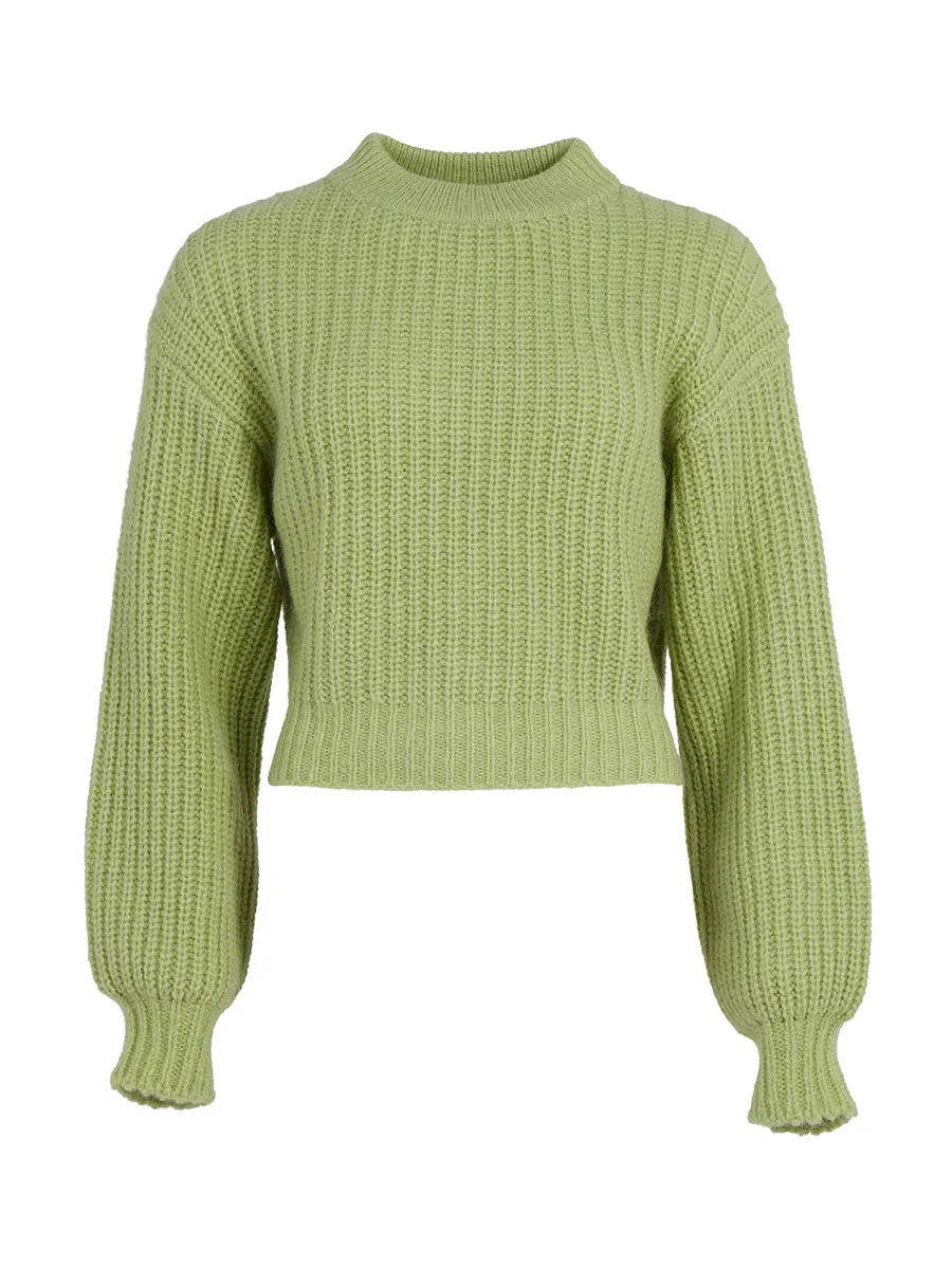 Max Open Back Design Knit Sweater
