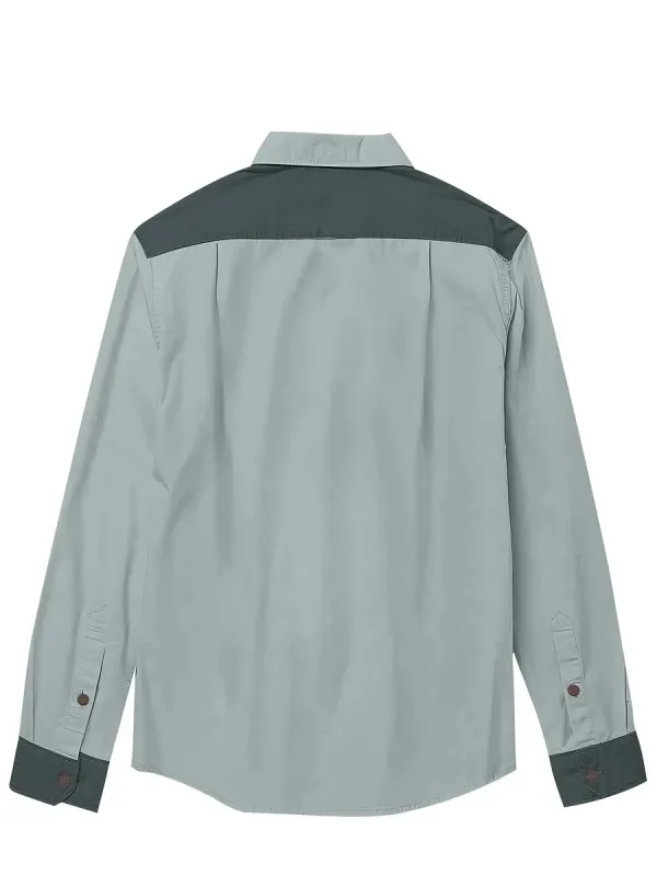 Men's Classic Flower Cowboy Long Sleeves Shirt