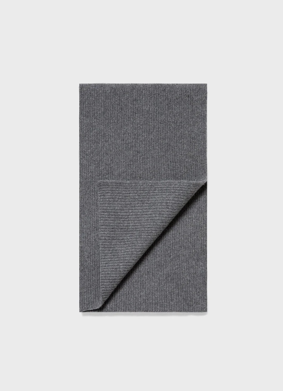 Casual Cashmere Ribbed Scarf