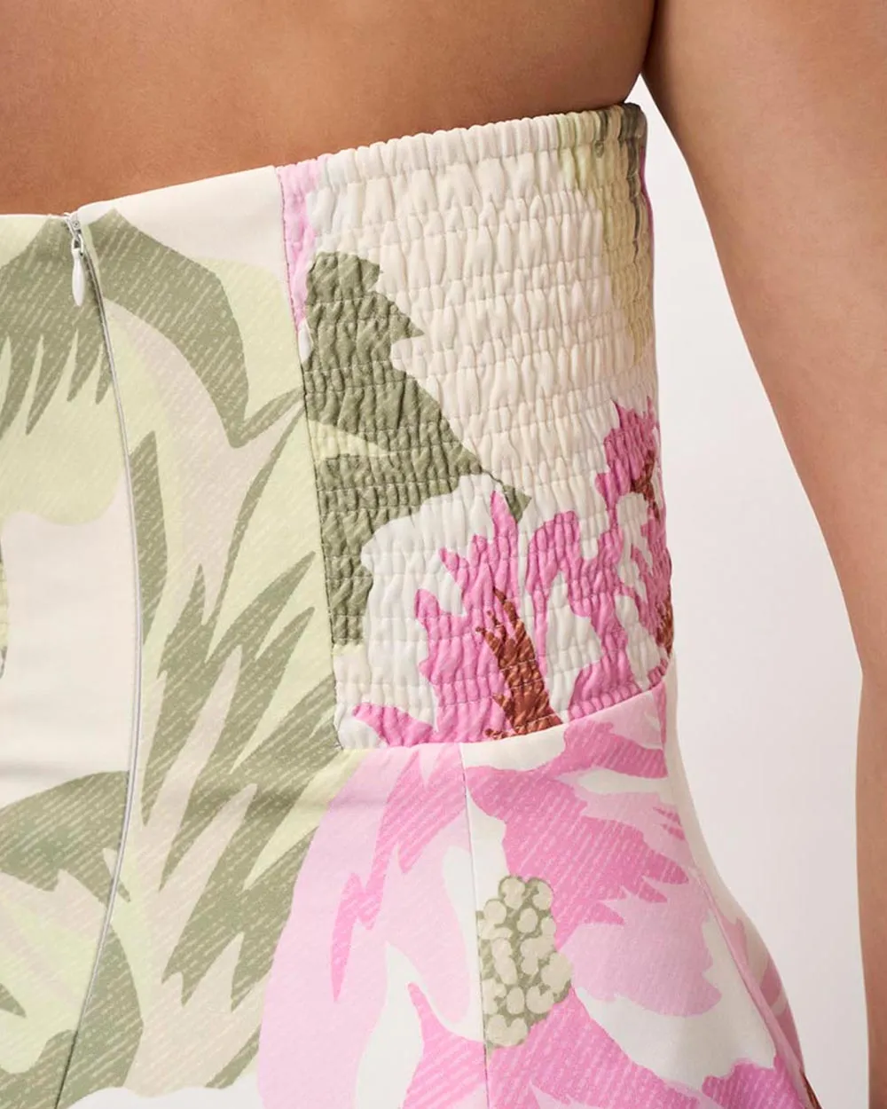 Print Floral Tube Top Dress