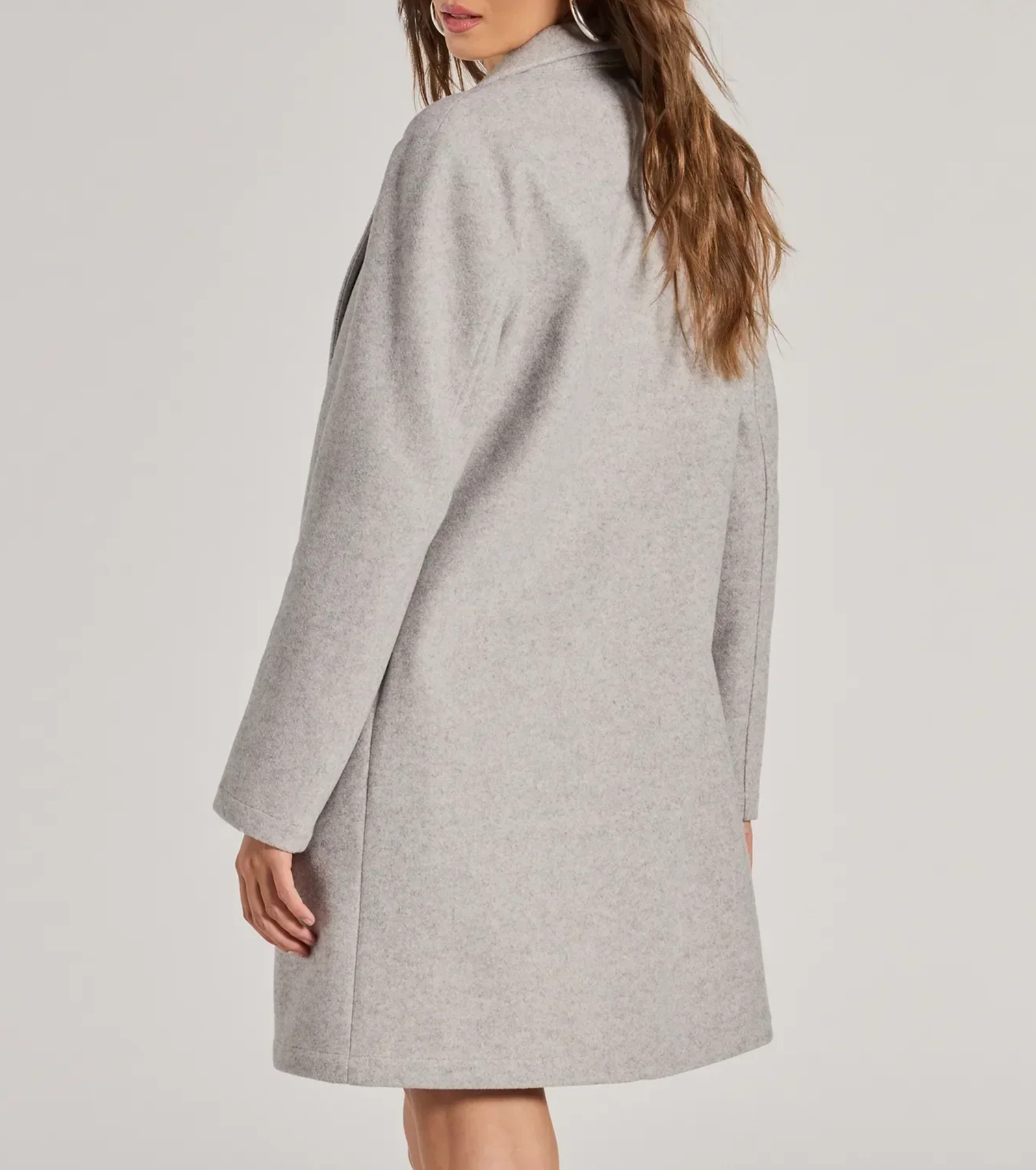 Perfect Chic Faux Wool Trench Coat