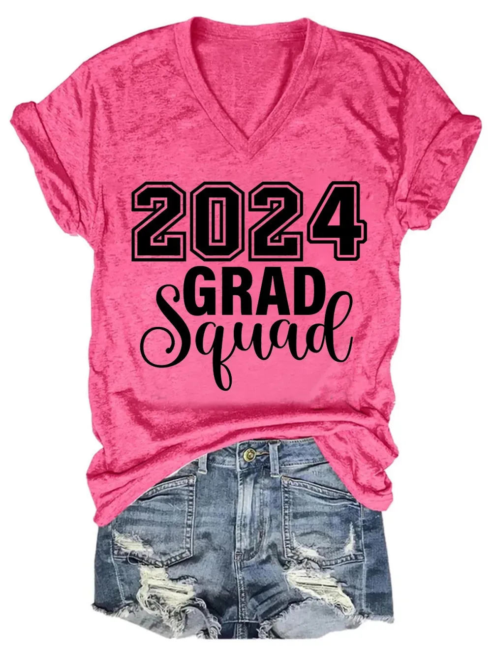 2025 Grad Squad V Neck T-Shirt