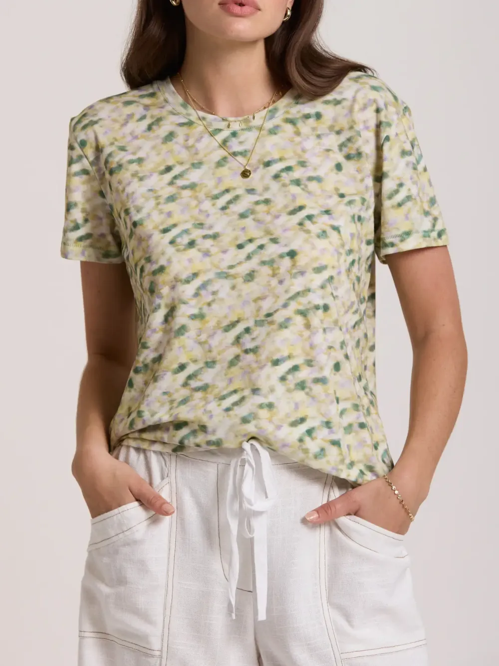 Elementary Tie Dye Detail Tee