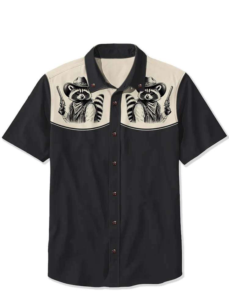 Retro Western Raccoon Shirt