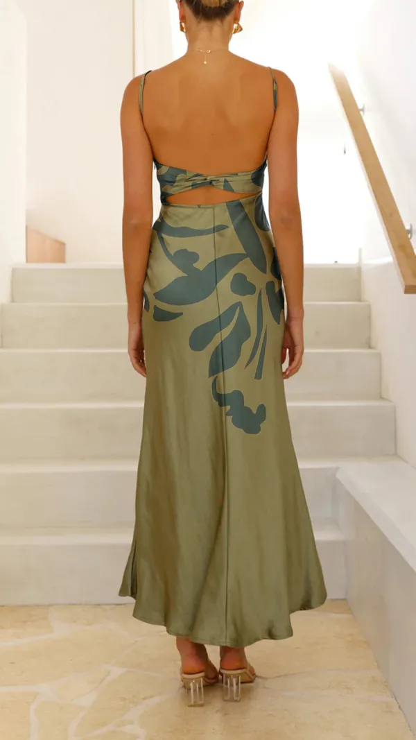 Open Back Sexy Maxi Dress