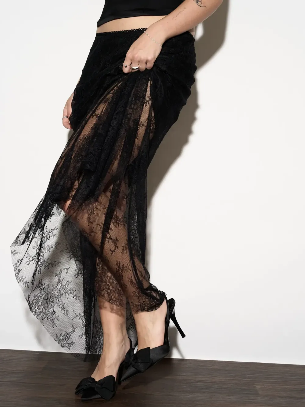 Black Lace Skirt