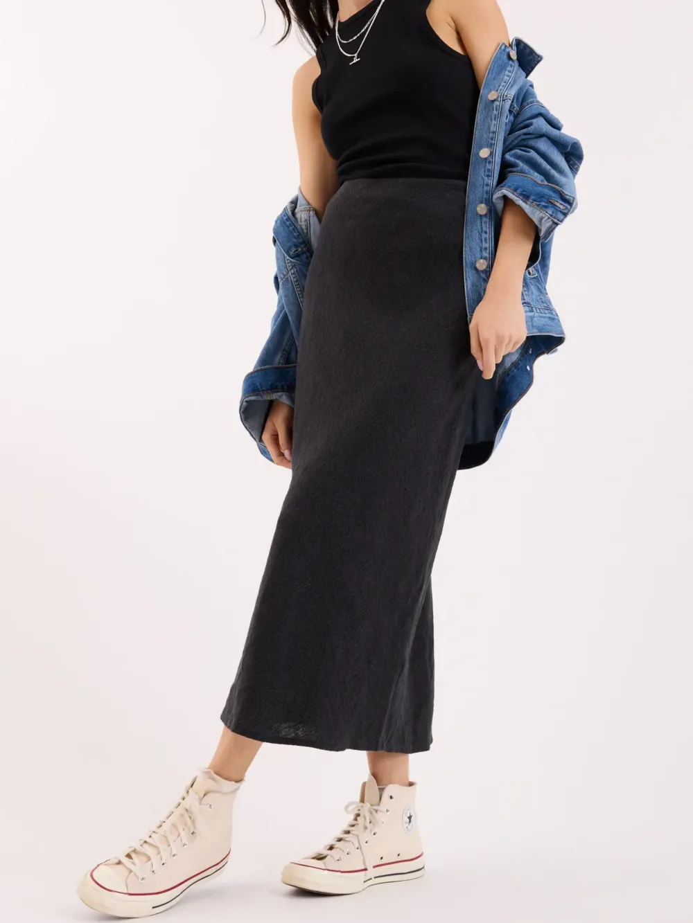 The Linen Slip Skirt
