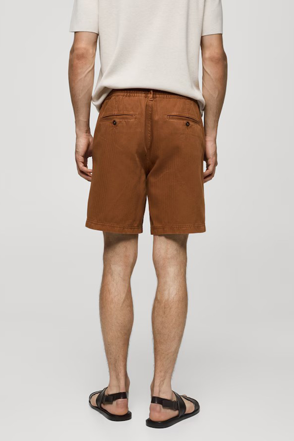 Denim Shorts With Drawstring