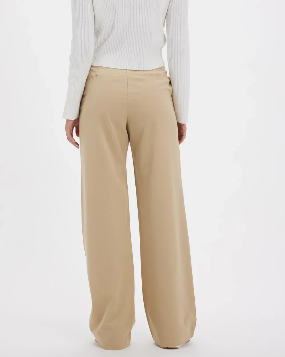 Black Wide-leg Suit Pants
