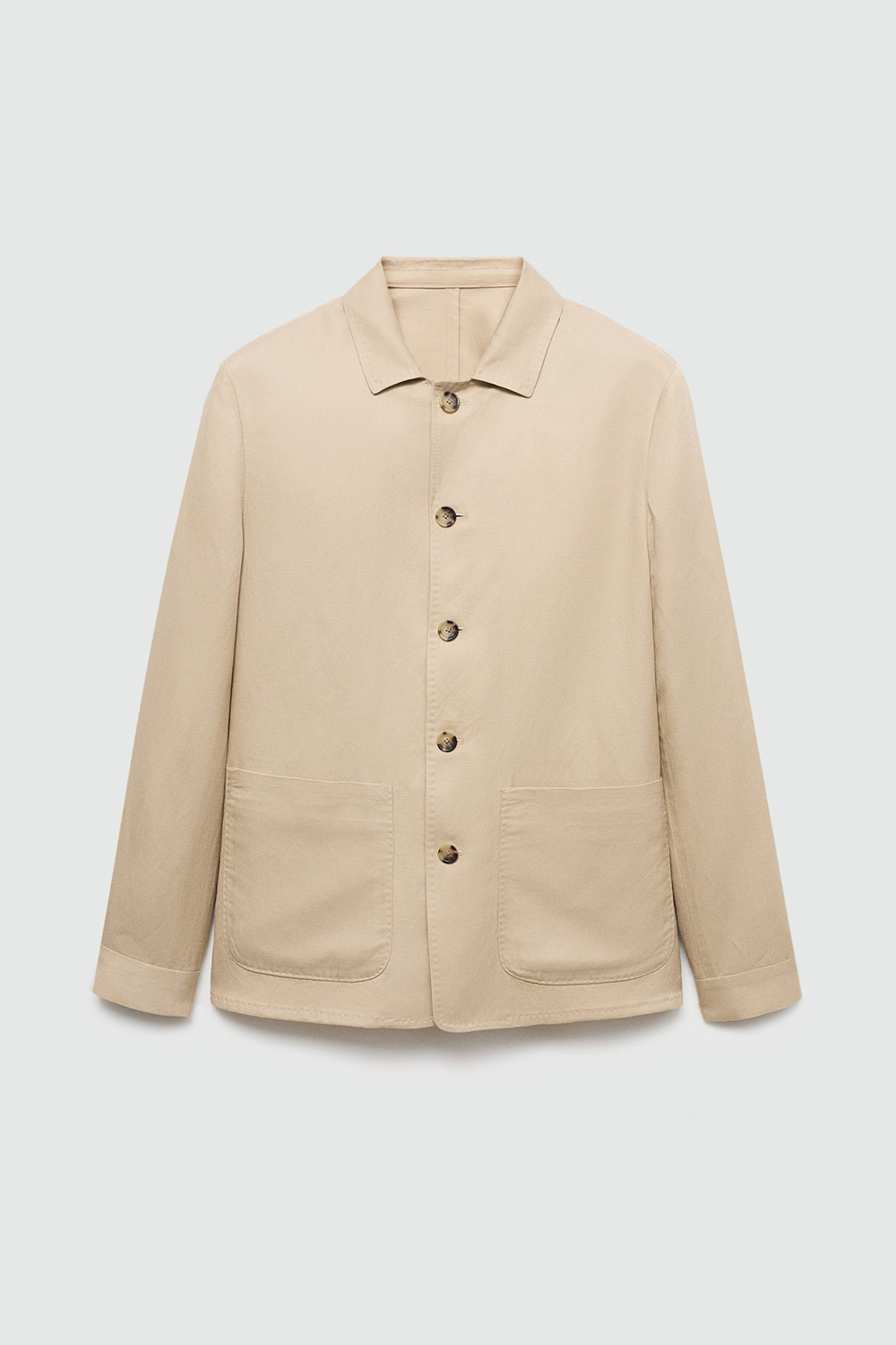 Lyocell Linen Overshirt With Pockets