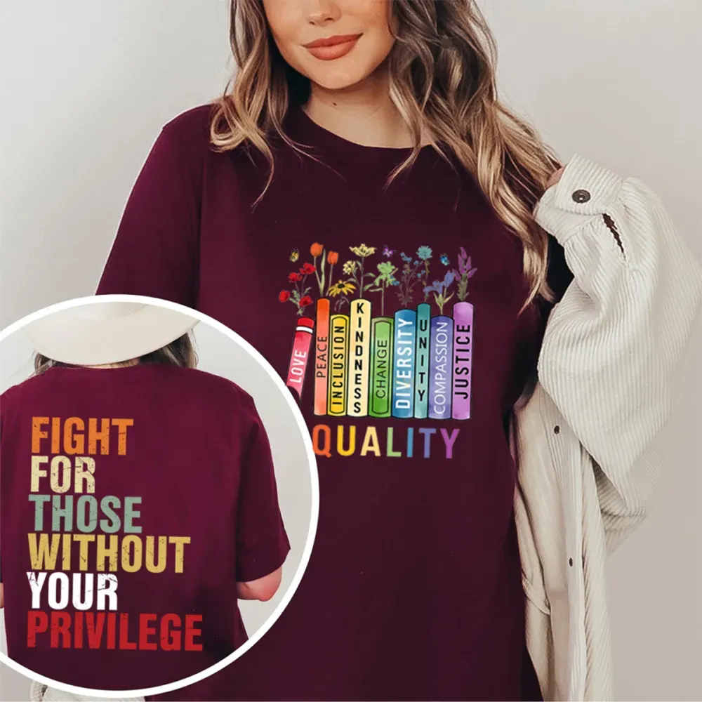 Women'S Equality Round-Neck Short Sleeve T-Shirt