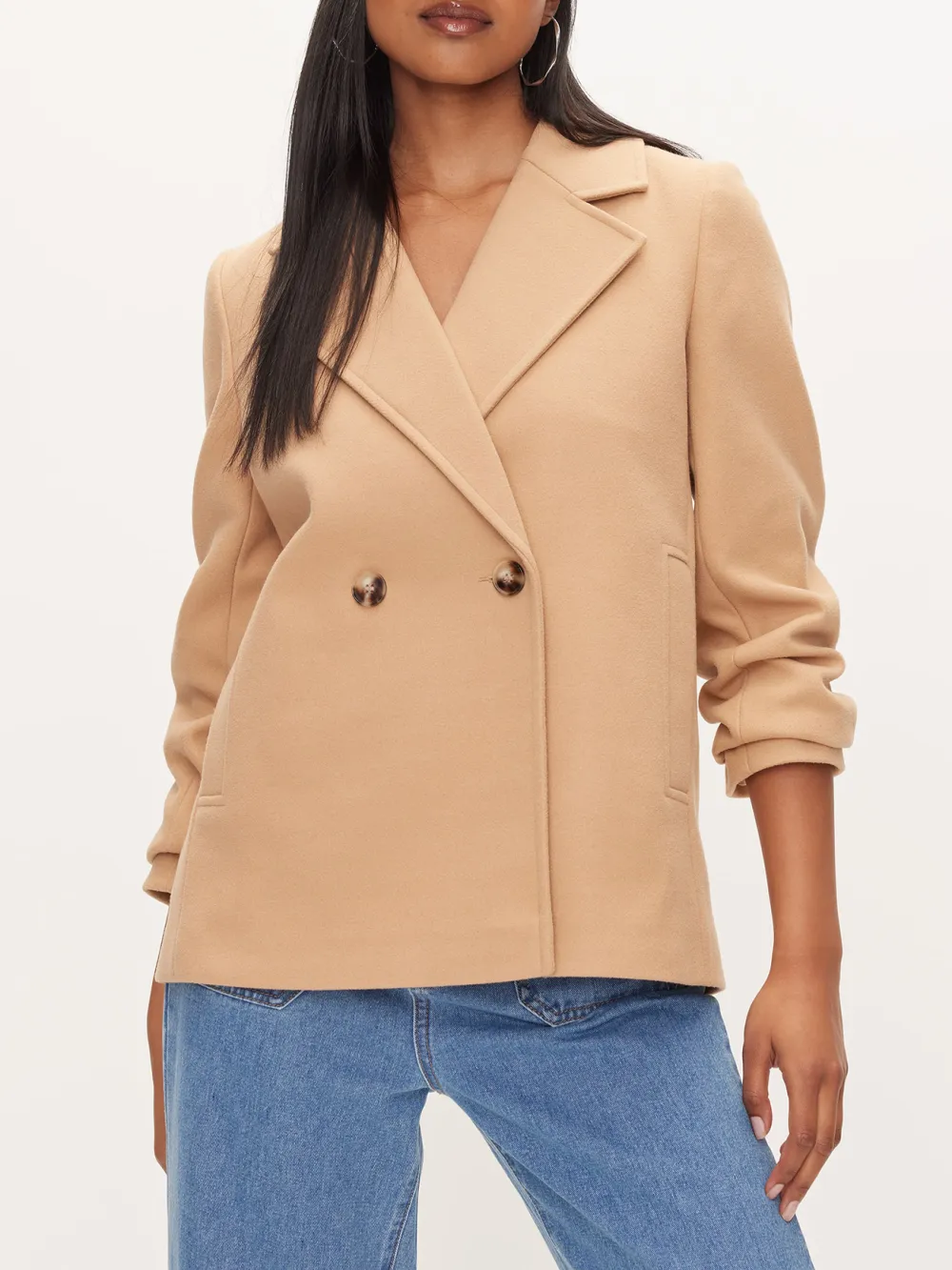 Double Breasted Short Coat