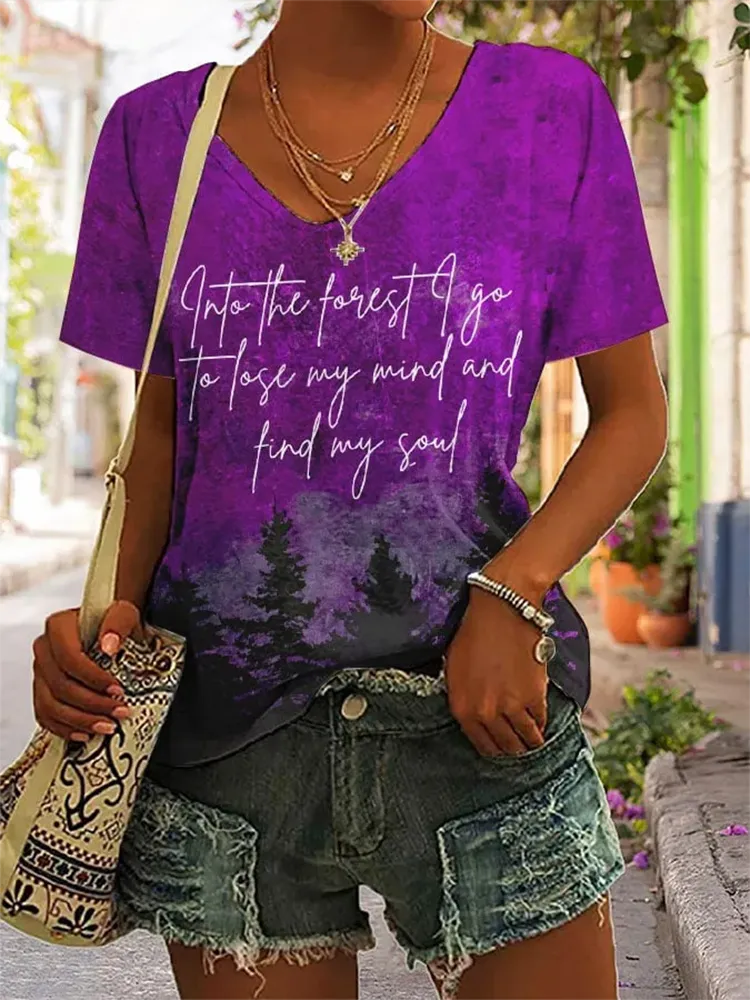 Women'S National Park Print T-Shirt