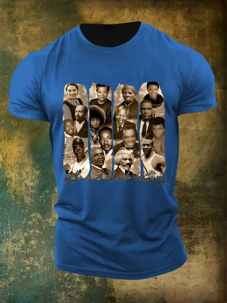 Men'S We Are Black History Round-Neck T-Shirt