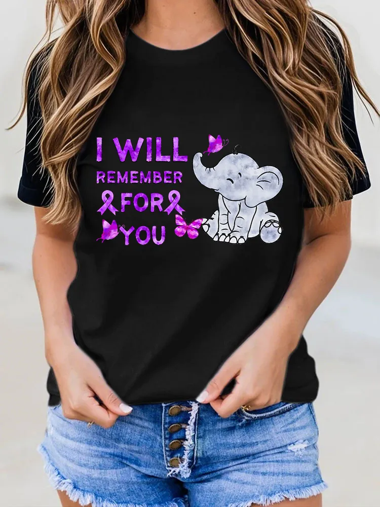 Women'S I Will Remember For You Round-Neck T-Shirt