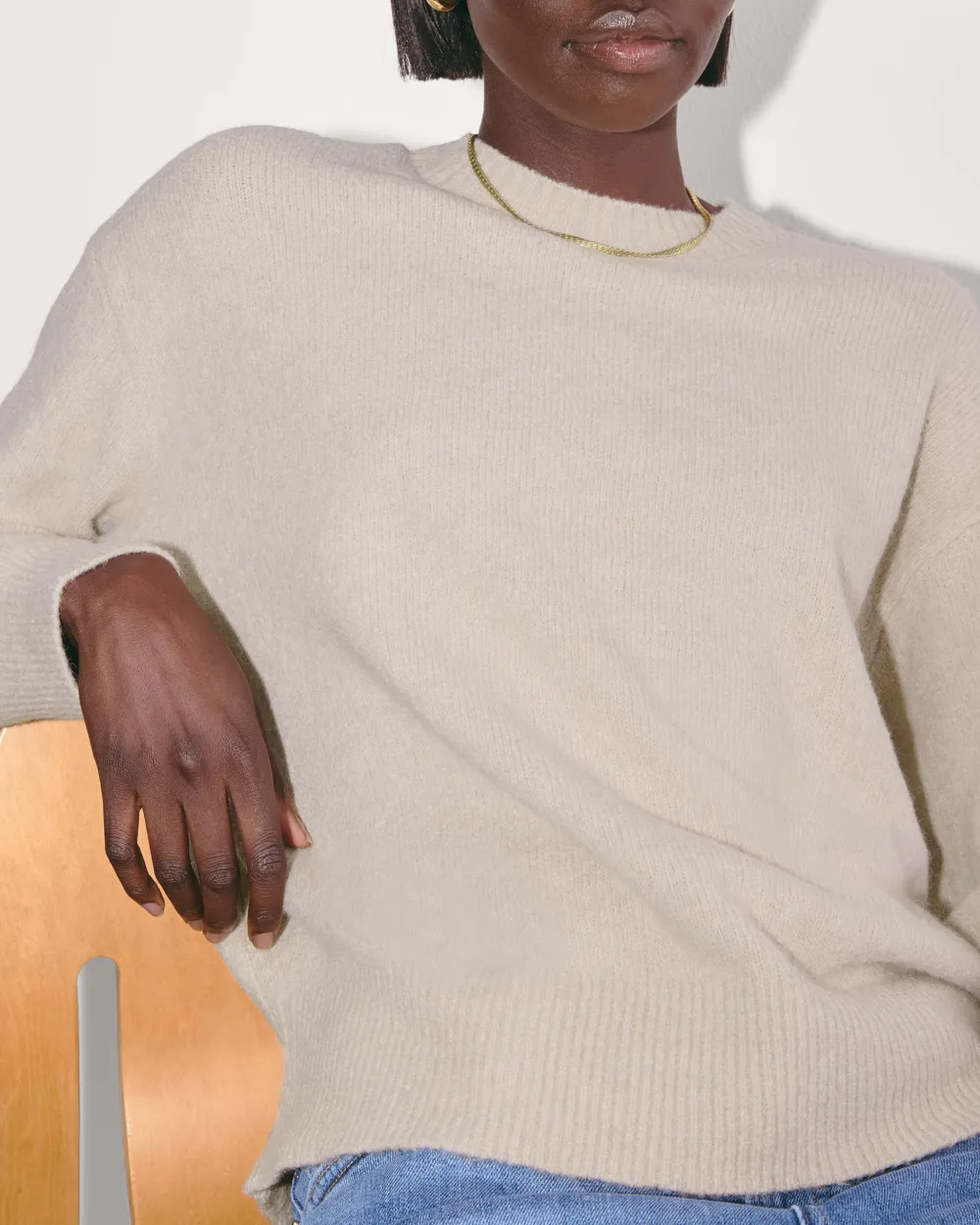 Casual Crew Plush Cotton Sweater