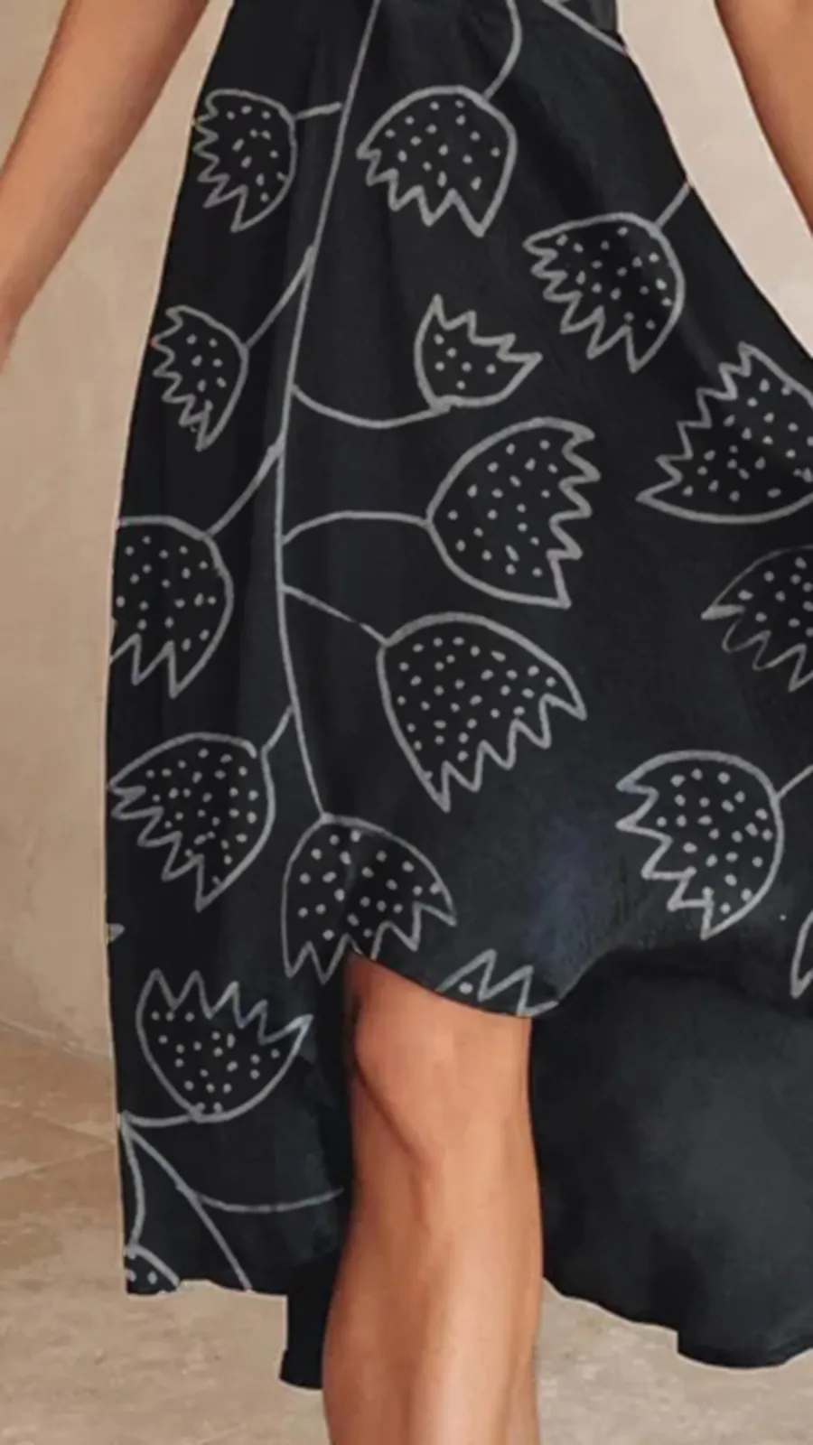 Sexy Flowing With Cutout Back Midi Dress