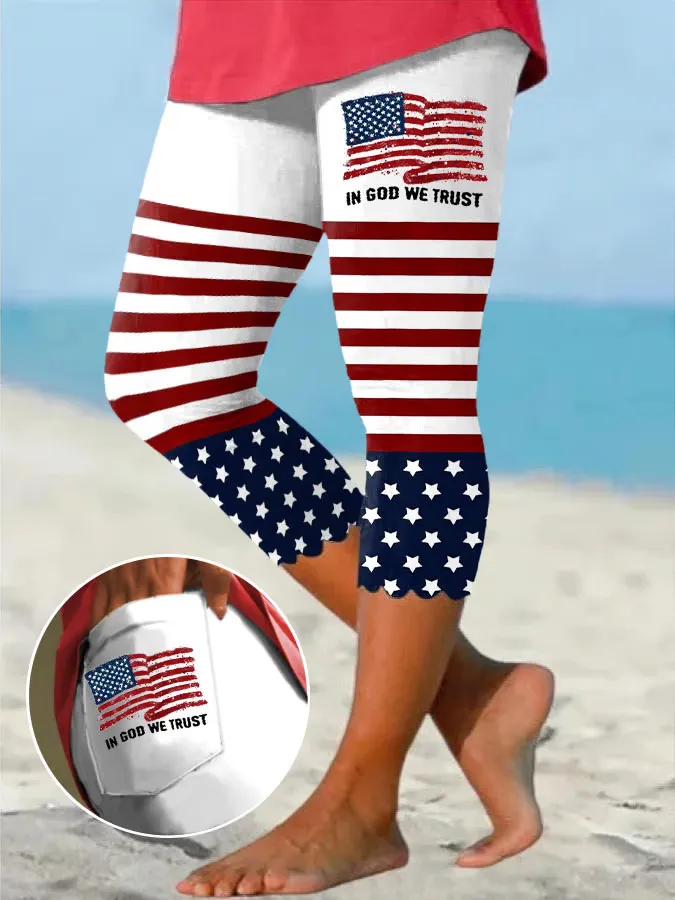 Woman'S In God We Trust Leggings