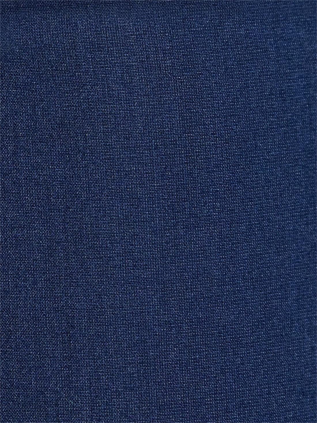 FOLDED CUFF WOOL SUIT TROUSERS