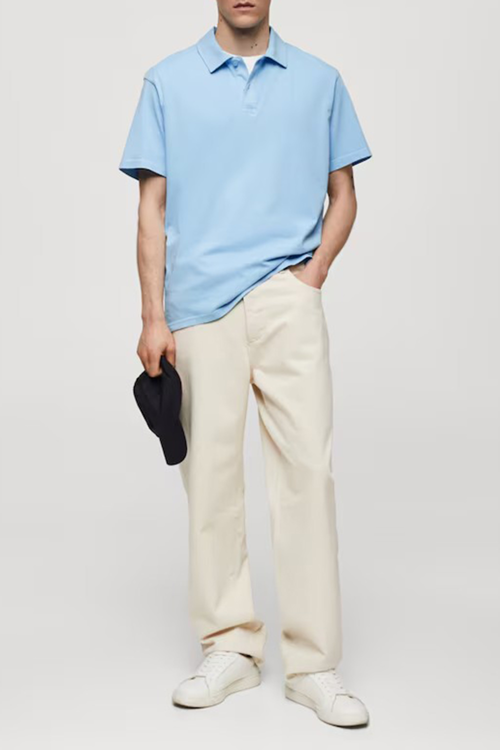 100% Cotton Relaxed-Fit Polo Shirt