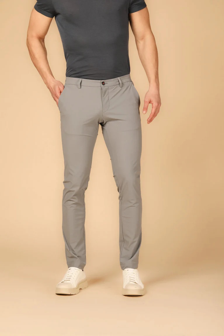 Men's Nylon Grey  Knit Fabric Super Slim Fit
