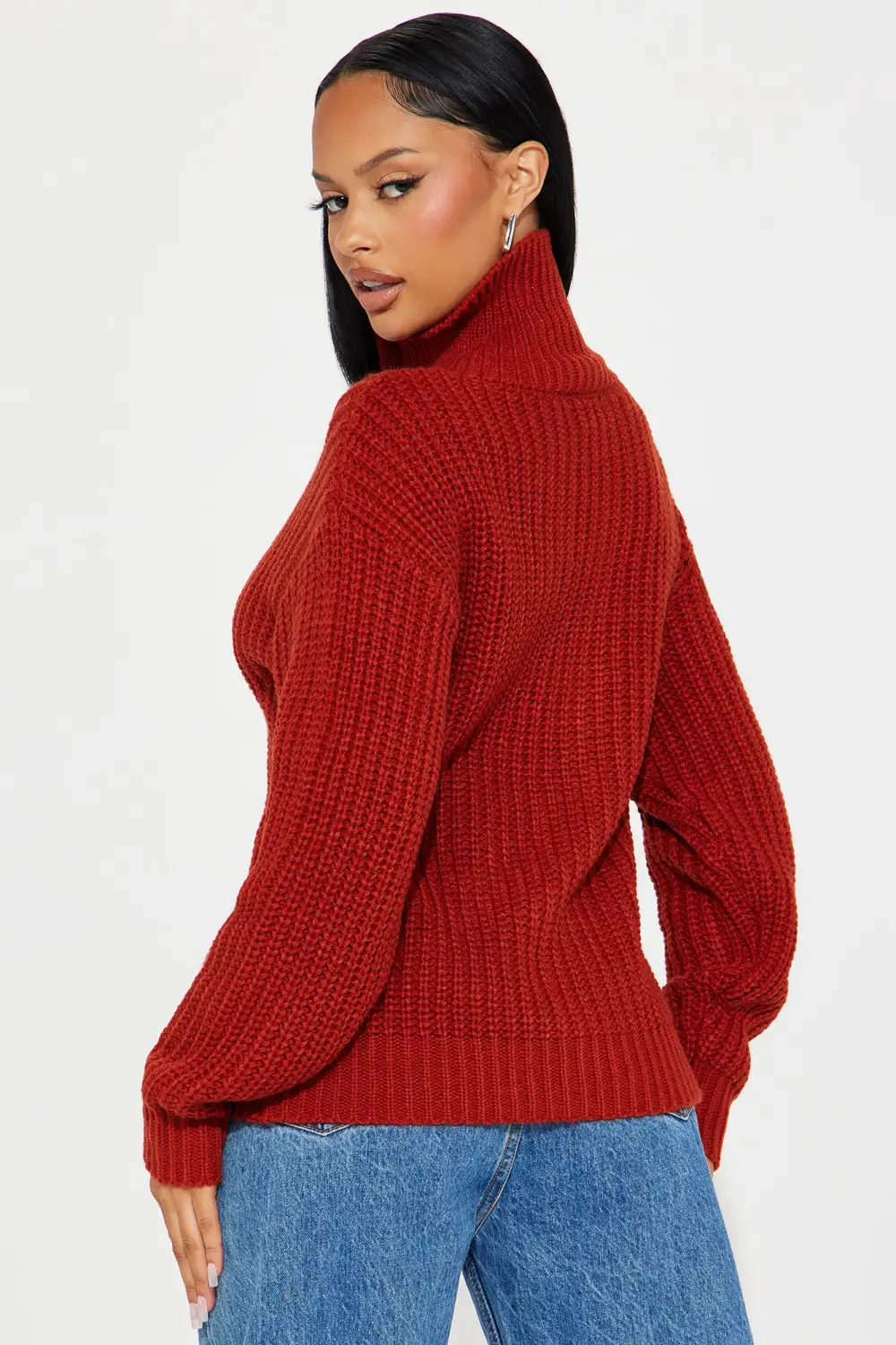 Rian Cardigan Sweater - Rust