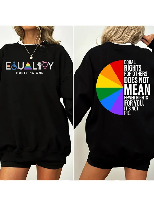 Women'S Hurts No One Crew Neck Sweatshirts