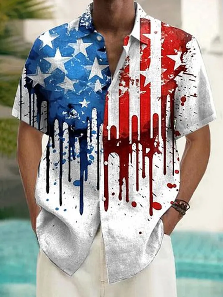 Men's Independence Day Printed Shirt