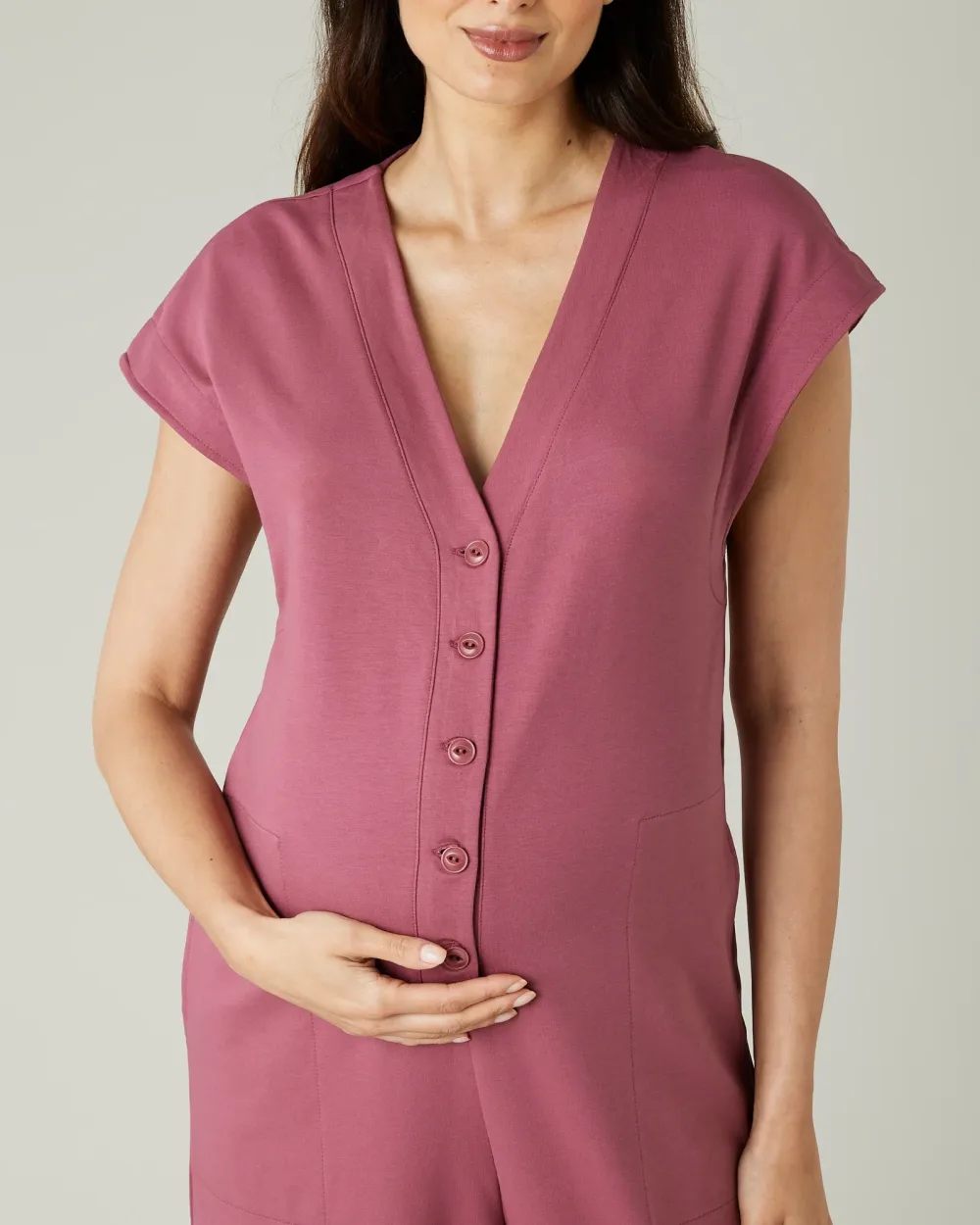 ROSE COTTON JERSEY JUMPSUIT