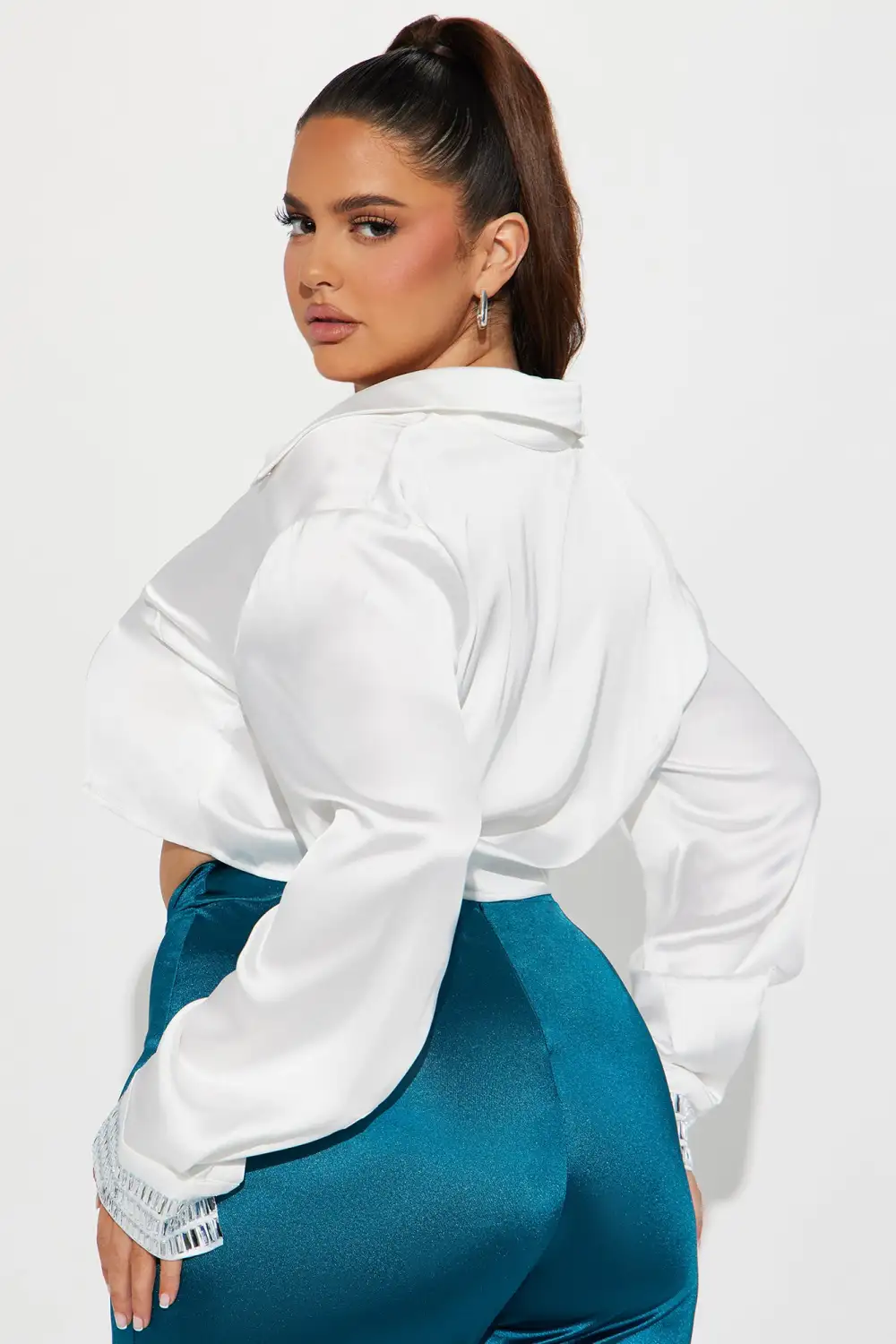 Parley Satin Shirt - White