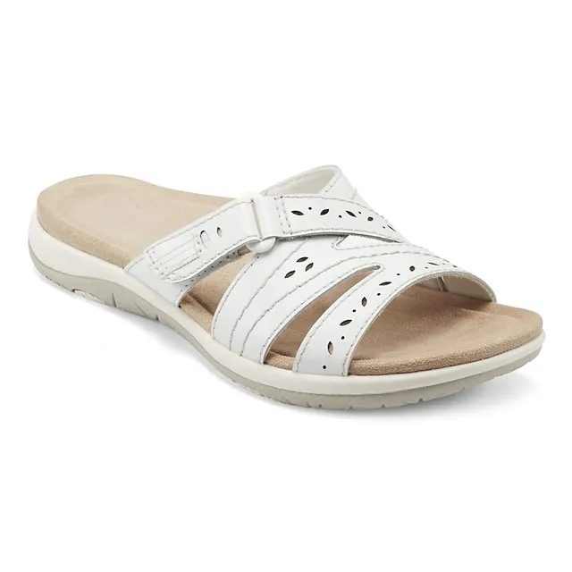 Women's Sandals Slippers Boho Bohemia Beach Flat Sandals Outdoor Slippers Daily Beach Summer Wedge Heel Classic Casual PU Solid Color Black White Pink