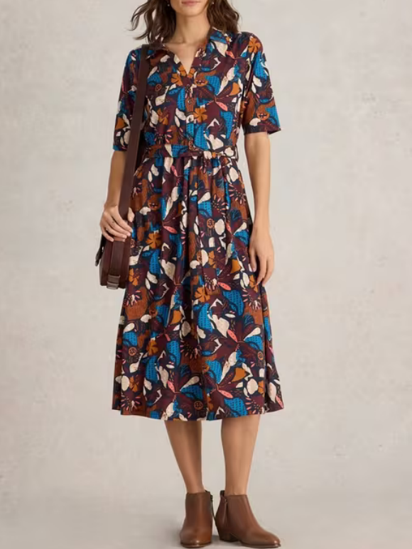 Jersey Midi Dress