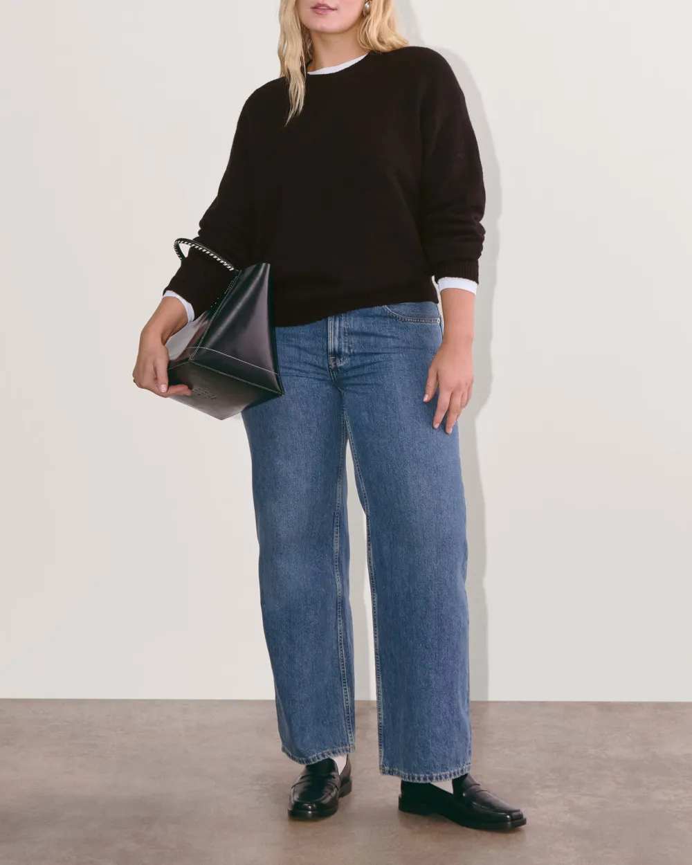 Crew in Plush Cotton Sweater