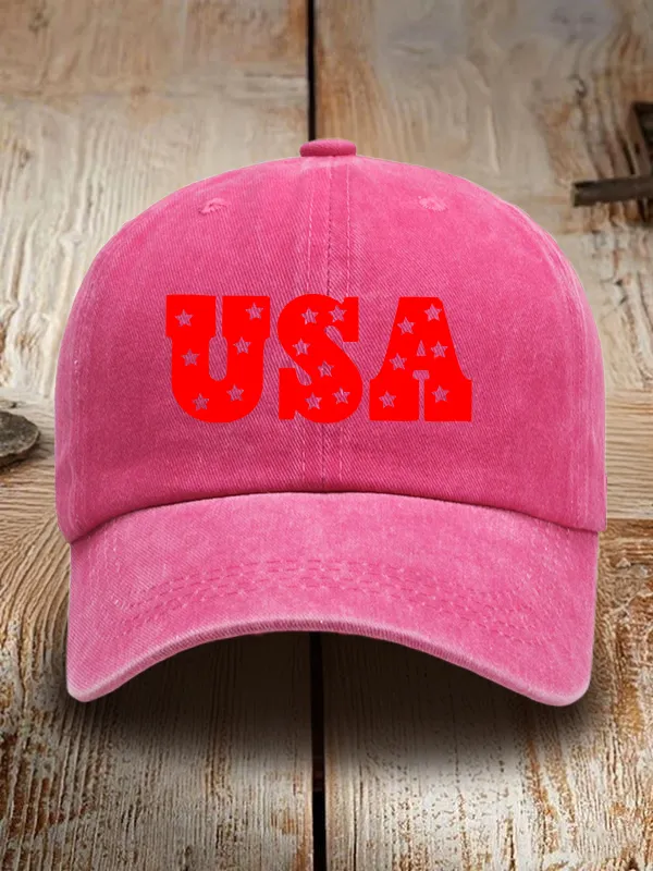 USA Washed Baseball Cap