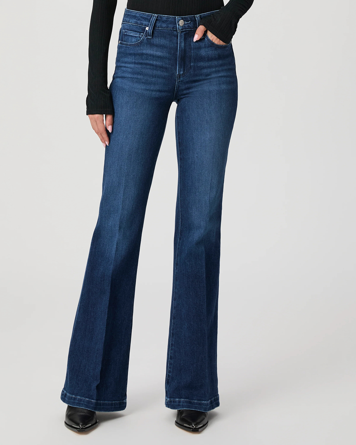 Dark Blue Flared Jeans