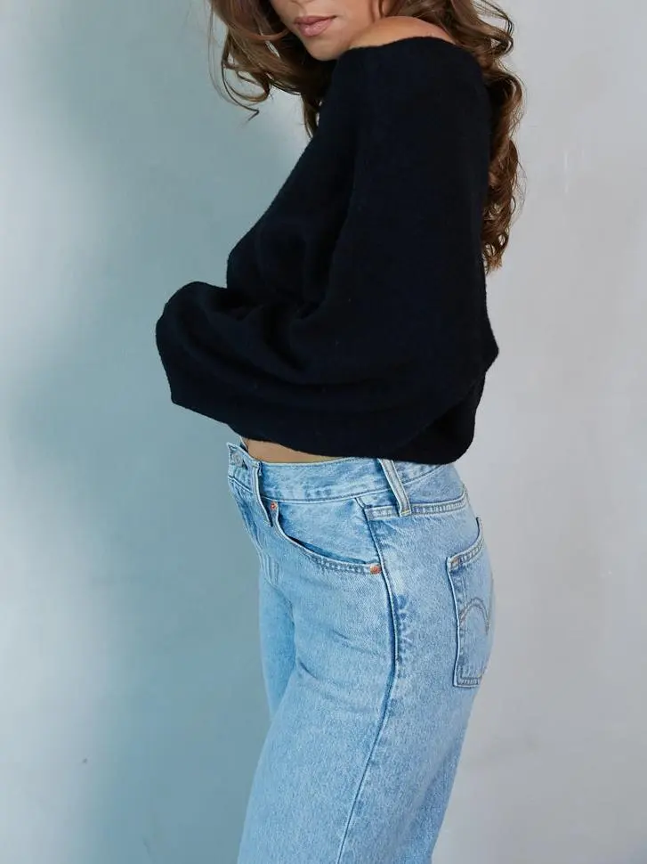 Off The Shoulder Knit Sweater