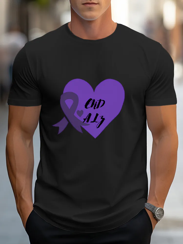 Men'S Round-Neck Short-Sleeved T-Shirt End Alz Prints
