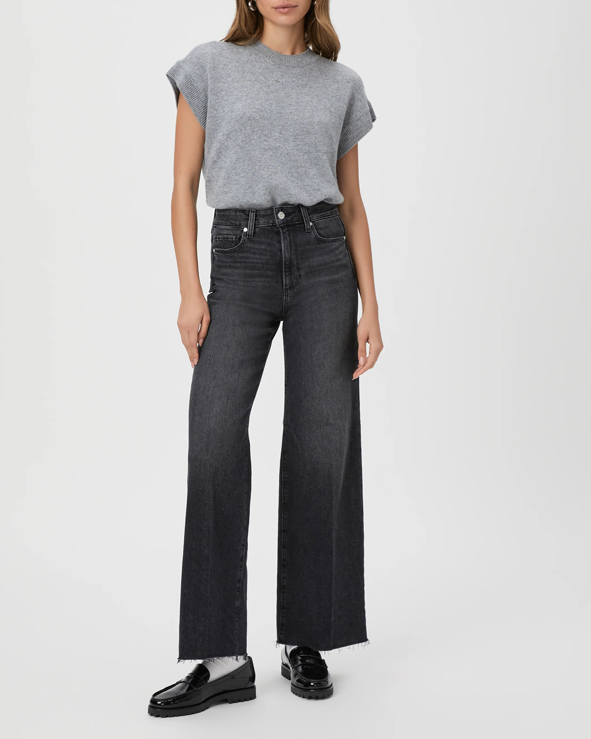 Dark Gray Flared Jeans