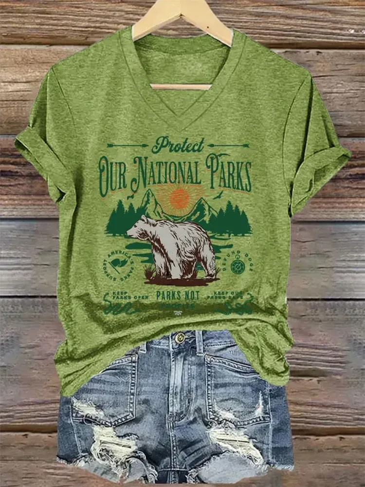 Women'S National Parks Explore, Protect, Preserve Print T-Shirt