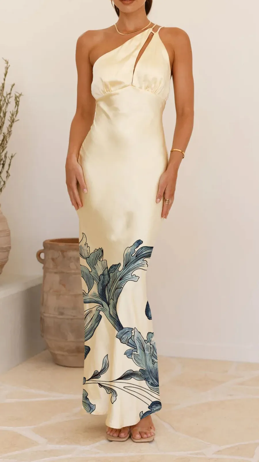 One Shoulder DesignMaxi Dress