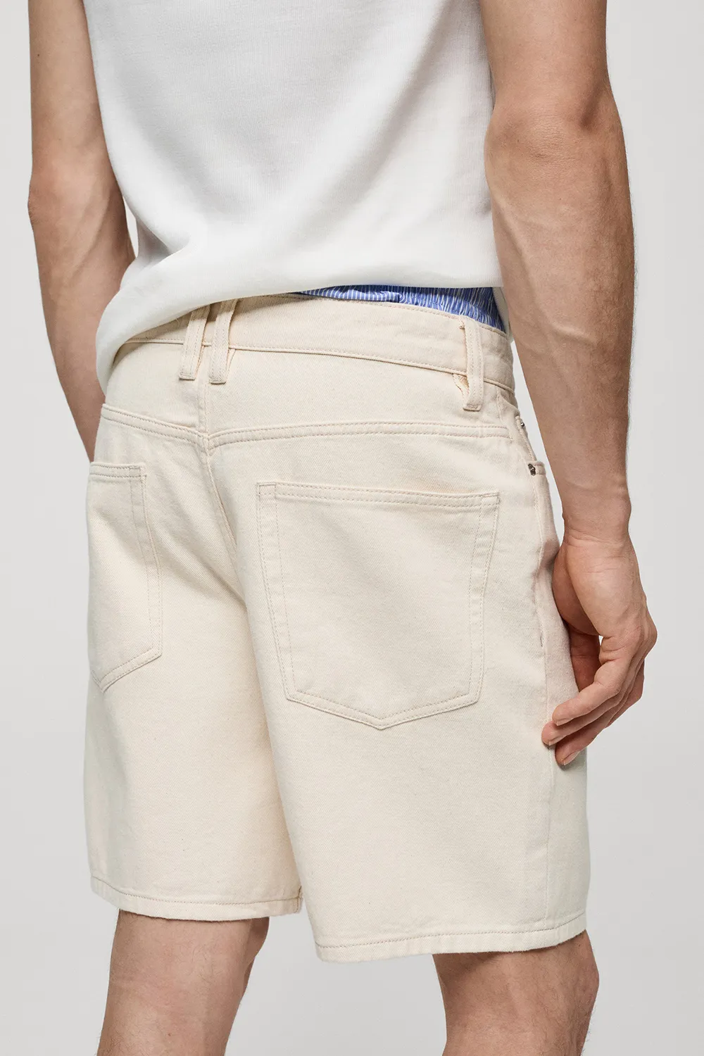 Non-Stretch Denim Shorts