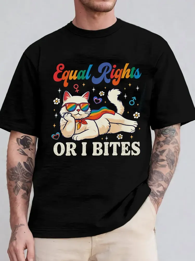 Women'S Equality Right Or I Bites Round-Neck Short Sleeve T-Shirt